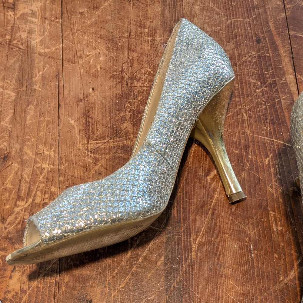 Elegant Silver and Gold Women's Heels